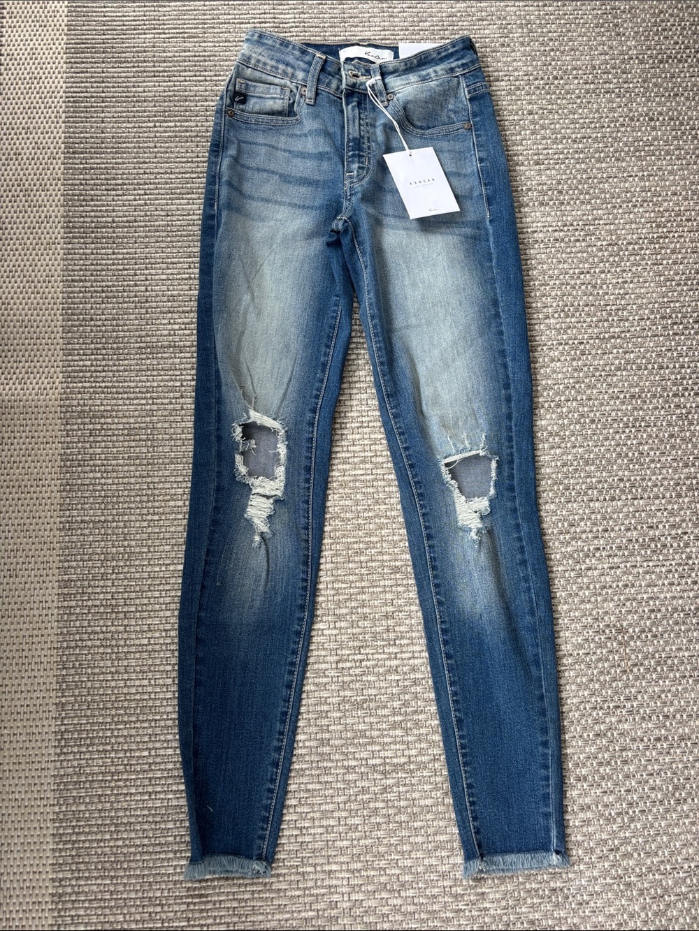KanCan Blue Distressed Skinny Jeans